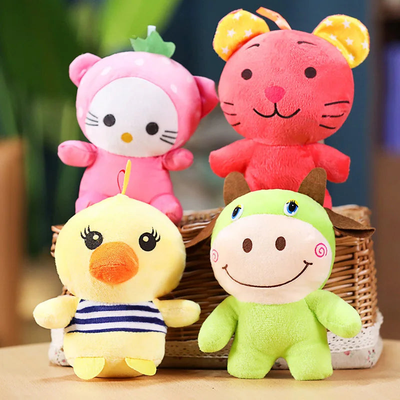 Wedding Celebration Cartoon Plush Toss Festive Decor Mall Claw Machine Dolls Street Booth Ring Toss Unisex 11-30cm Plastic PP