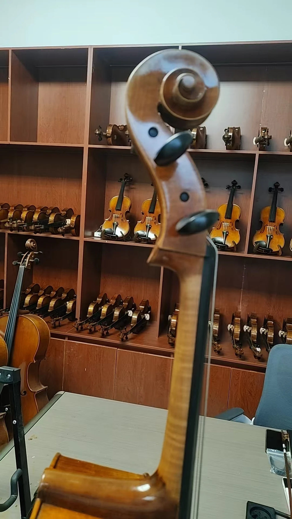 Handmade 4/4 Cello Hard Case, Hand-Oil-Varnished Finish