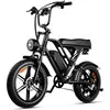20-inch Full-suspension Fat Tire Off-road Electric Bicycle, Adult Retro Electric Bicycle