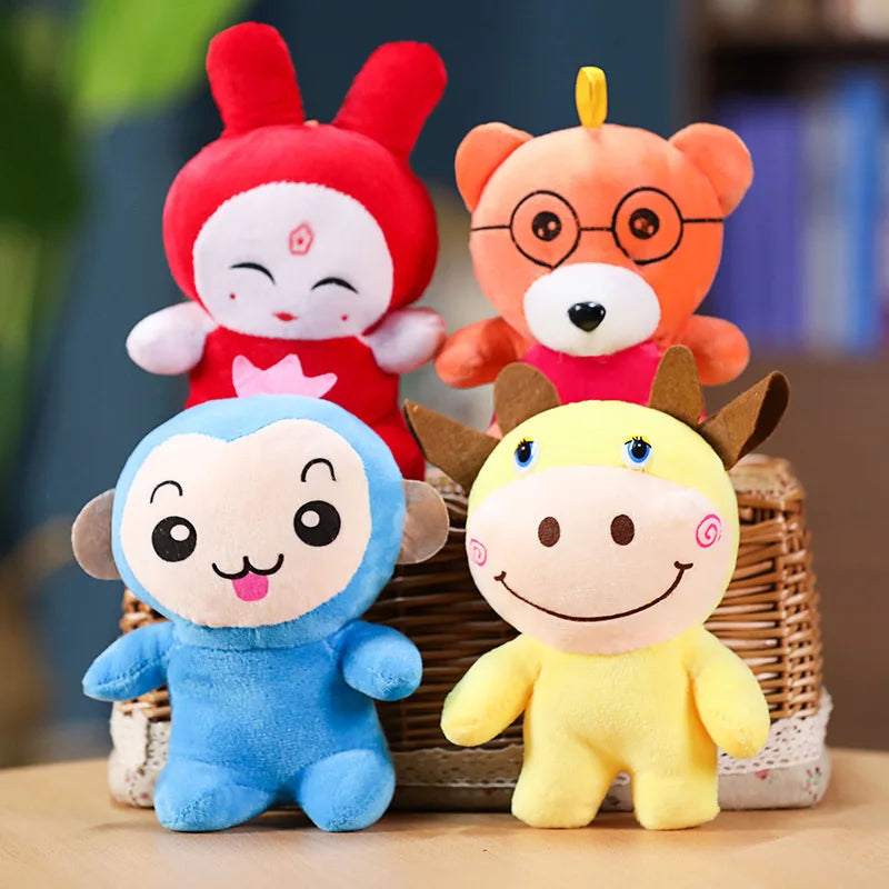 Wedding Celebration Cartoon Plush Toss Festive Decor Mall Claw Machine Dolls Street Booth Ring Toss Unisex 11-30cm Plastic PP