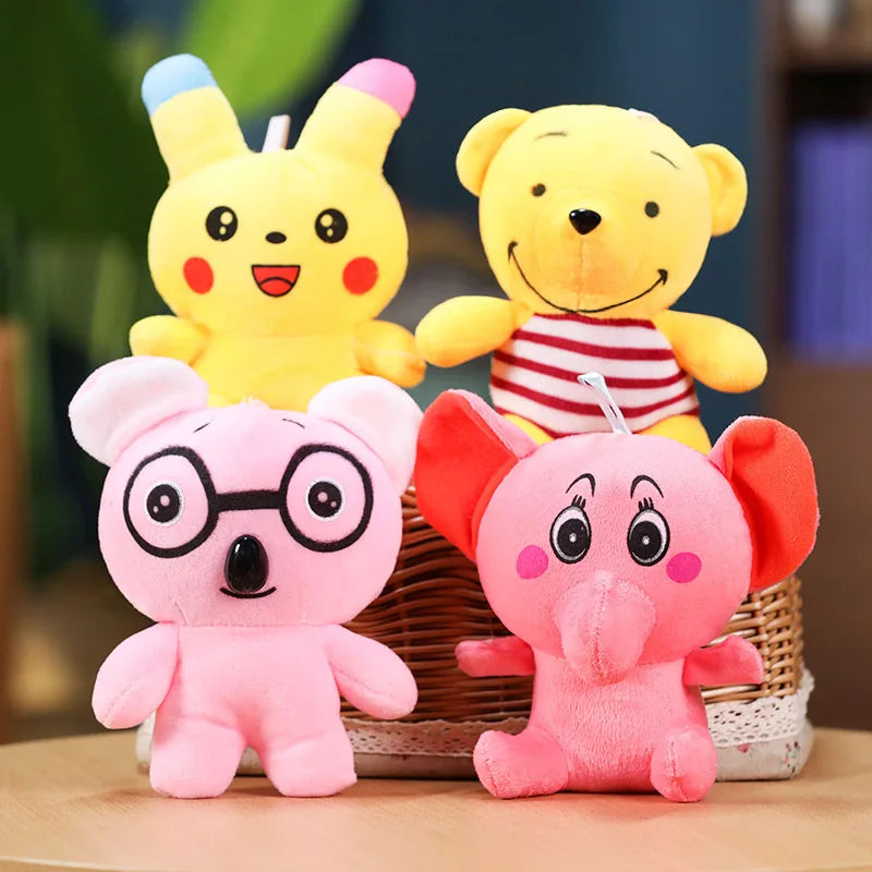 Wedding Celebration Cartoon Plush Toss Festive Decor Mall Claw Machine Dolls Street Booth Ring Toss Unisex 11-30cm Plastic PP
