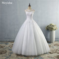 ZJ9036 Customized Lace White Ivory Gown Lace Up Back Croset Wedding Dresses 2025 For Bride Plus Size Maxi Customer Made 2-26W