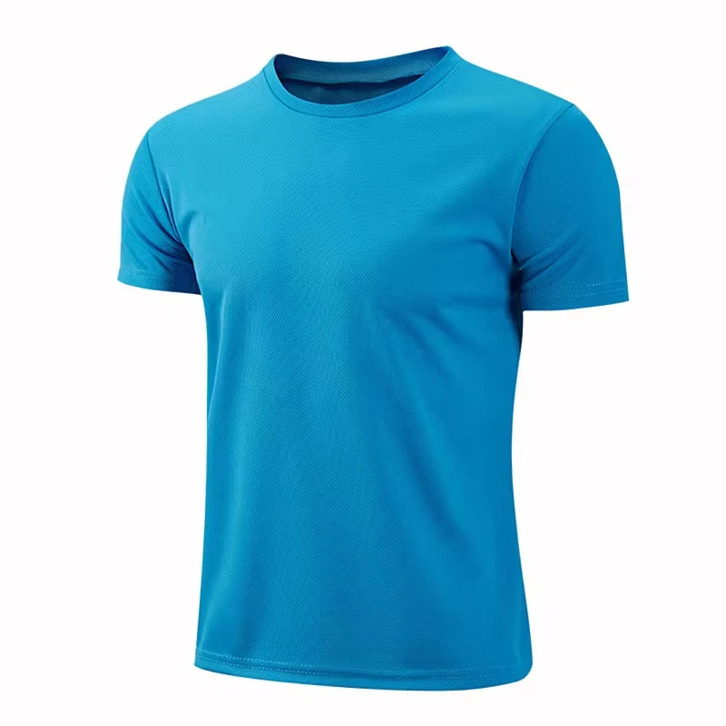 Multicolor Quick Dry Short Sleeve Sport T Shirt Gym Jerseys Fitness Tee Shirt Running T-Shirt Men's Breathable Sportswear Tops