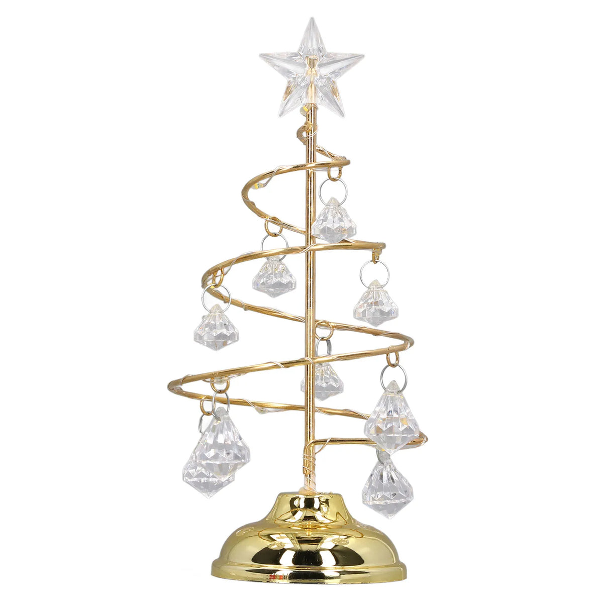 Christmas Tree Lamp Decoration LED Xmas Tree Type Night Lights Small Crystal Decorative Ornament For Gift Happy New Year
