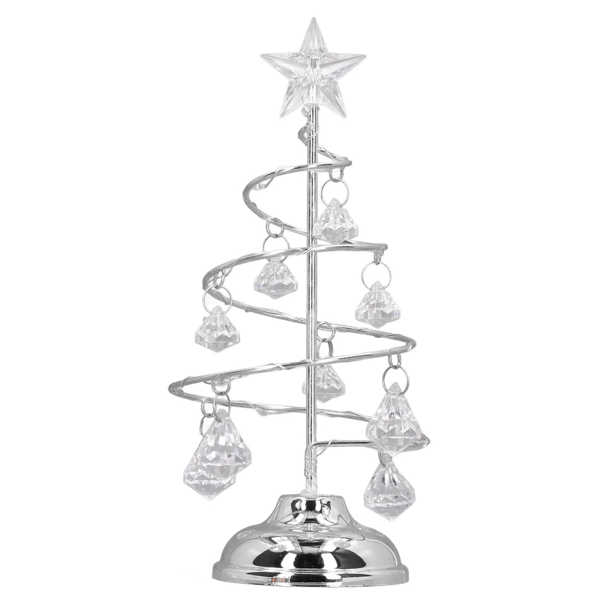 Christmas Tree Lamp Decoration LED Xmas Tree Type Night Lights Small Crystal Decorative Ornament For Gift Happy New Year
