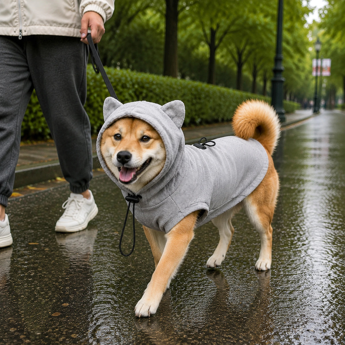 Pet Hoodie Dog Hooded Two‑Legged Clothes Spring Autumn Style Shiba Inu Bichon Small And Medium Dogs Outdoor Apparel