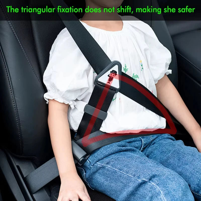 Car Child Safety Belt Prevents Movement Adjustable Fastener Safe and Comfortable Anti-Neck-Strangling Seat Convenient Limiter