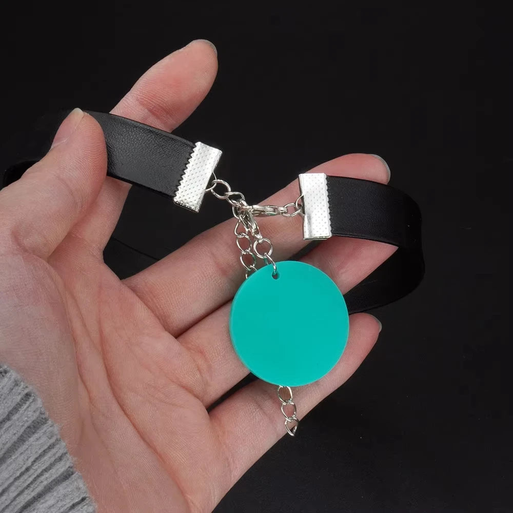 Anime DAN DA DAN Momo Ayase Cosplay Earring Green Earstuds Earclips Earwear Eardrop Women Jewelry Accessories Prop