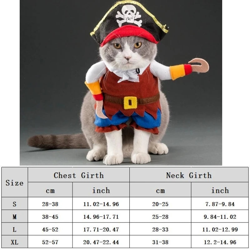 Funny Pet Dog Cosplay Clothes Novelty Puppy Halloween Costumes Sweatshirt Christmas Festival Party Outfit Pet Dress Dog Coat