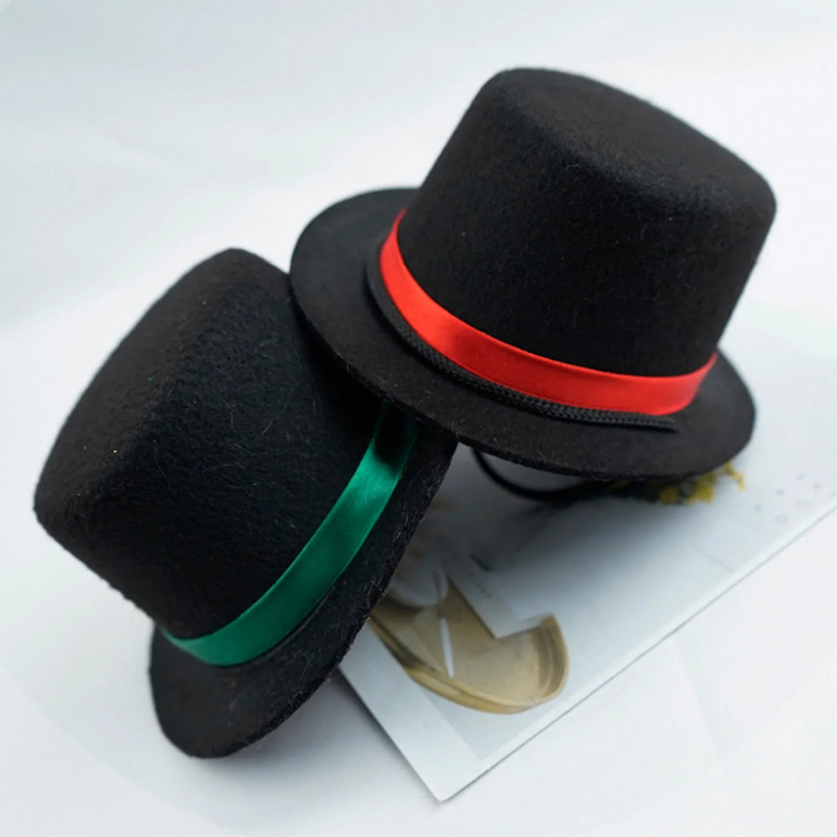 Pet Top Hat Gentleman Costume Accessory Adjustable Black Formal Party Cosplay Headwear for Dogs Cats and Small Animals