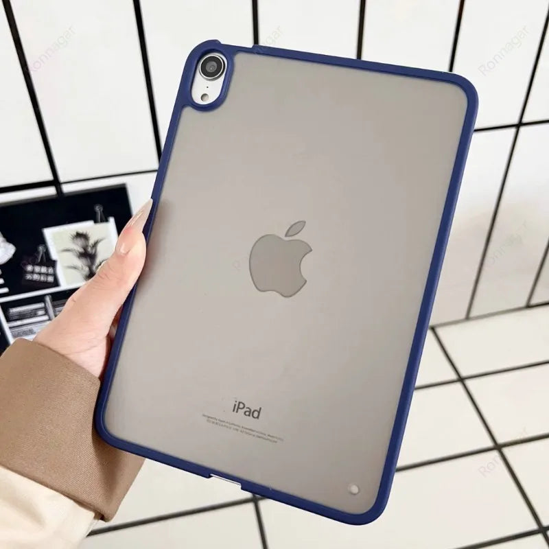 Case for iPad Air 11 13 M4 M3 Case Pro11 12.9 13'' M5 M4 Ultra Thin Case with Matte Back TPU Bumper Air4 5 10.9'' 8th 9th 10.2''