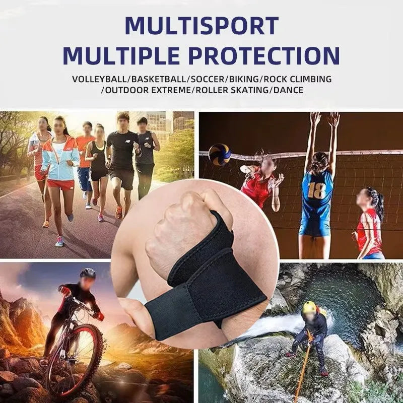 Self-Heating Wrist Band Magnetic Therapy Support Brace Wrap Heated Hand Warmer Compression Pain Relief Wristband Sanitizer Belt