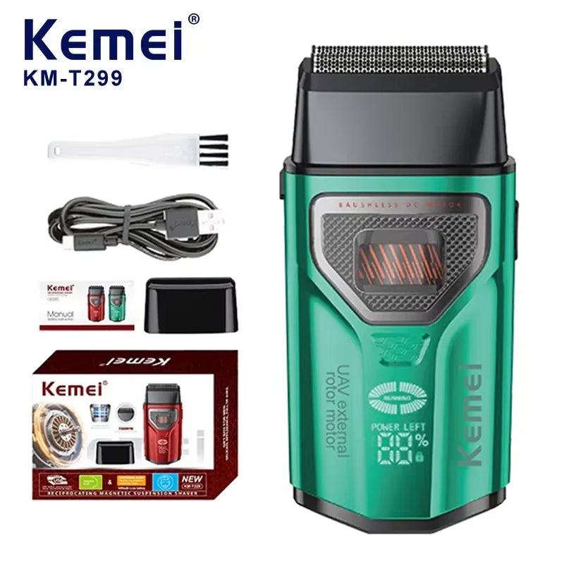 Aparador de Barba Kemei KM-T299 com Visor LCD