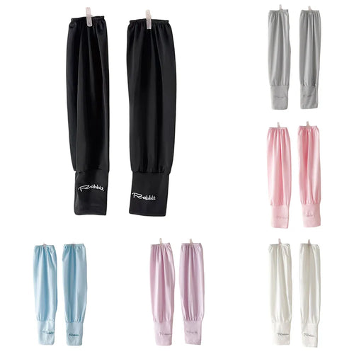 2pcs Bicycle Cooling UV Arm Sleeves Lightweight Loose Sunscreen Ice Silk UPF50+ Protection Sleeve For Outdoor Riding Accessories