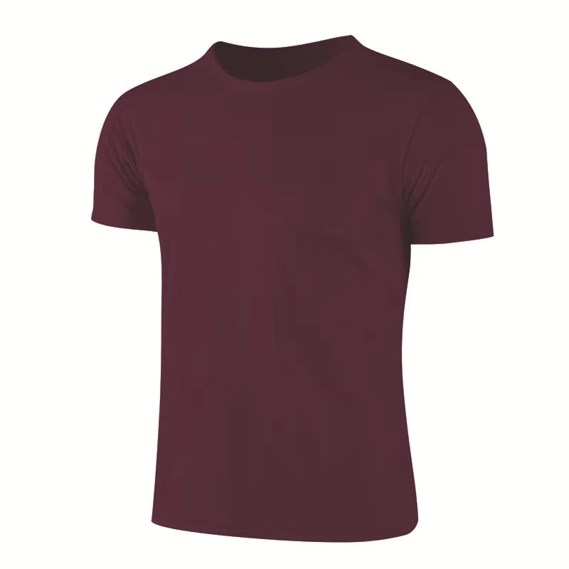 Multicolor Quick Dry Short Sleeve Sport T Shirt Gym Jerseys Fitness Tee Shirt Running T-Shirt Men's Breathable Sportswear Tops