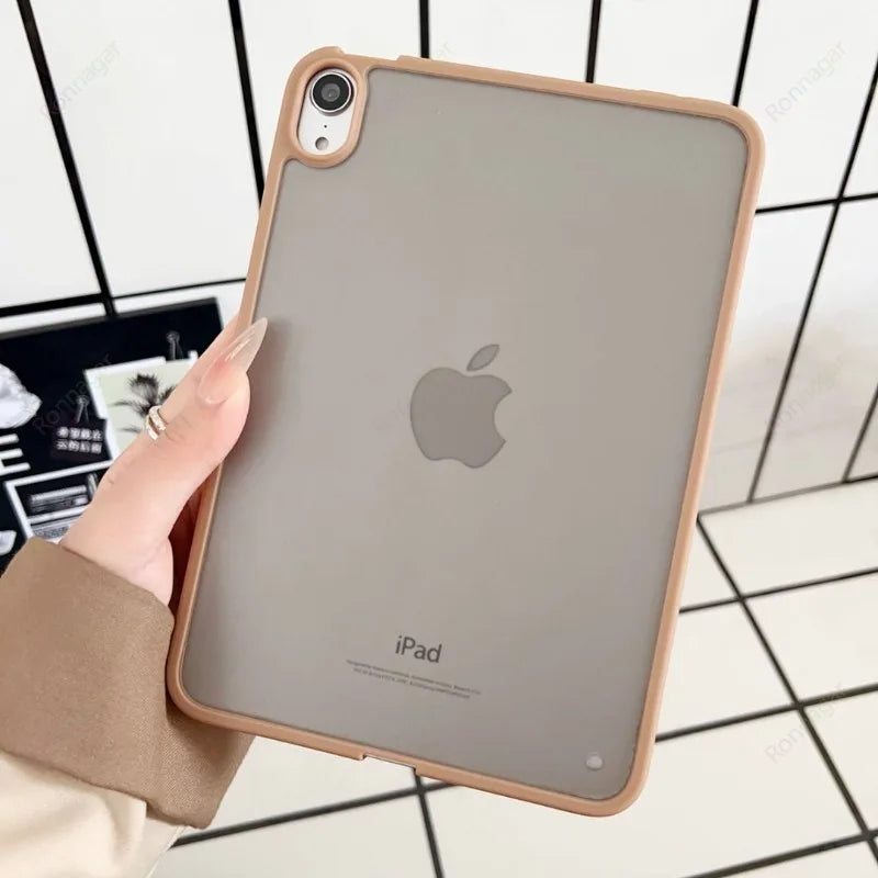 Case for iPad Air 11 13 M4 M3 Case Pro11 12.9 13'' M5 M4 Ultra Thin Case with Matte Back TPU Bumper Air4 5 10.9'' 8th 9th 10.2''