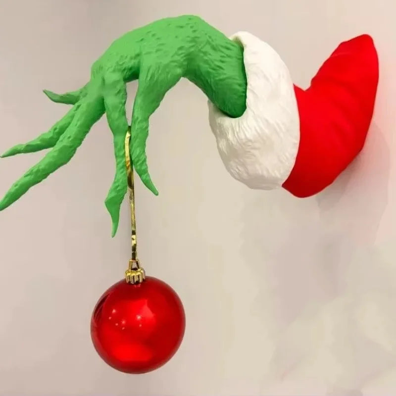 The Fairy Christmas Tree Is Decorated With Green Plush Toys Monster Arms Puppets And Fairy Christmas Trees To Decorate The Party