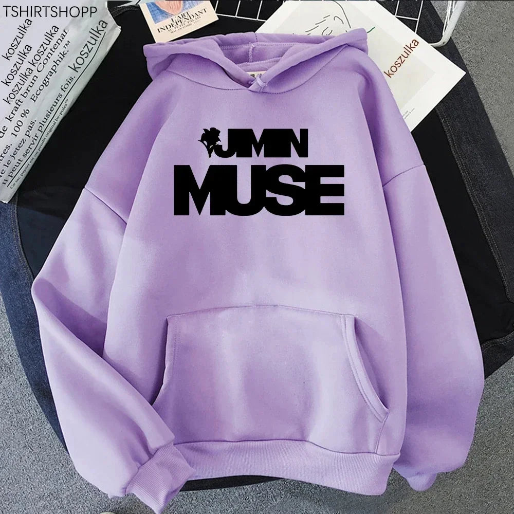 Jimin Muse Hoodie Fashion Women Harajuku Aesthetic Streetwear Casual Hoodies Unisex Vintage Pullovers Sweatshirts