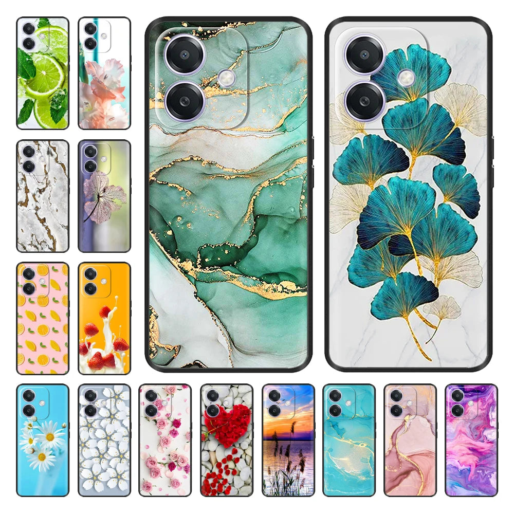For Oppo A3 A3X 4G 5G Case Luxury TPU Soft Silicone Phone Cases for OPPOA3X OPPOA3 Protective Shell Back Cover Lovely Funda Para