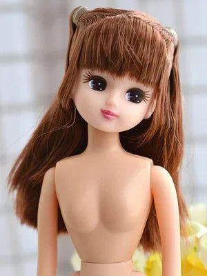 new arrival  school Licca doll body with head girl toys with long hair