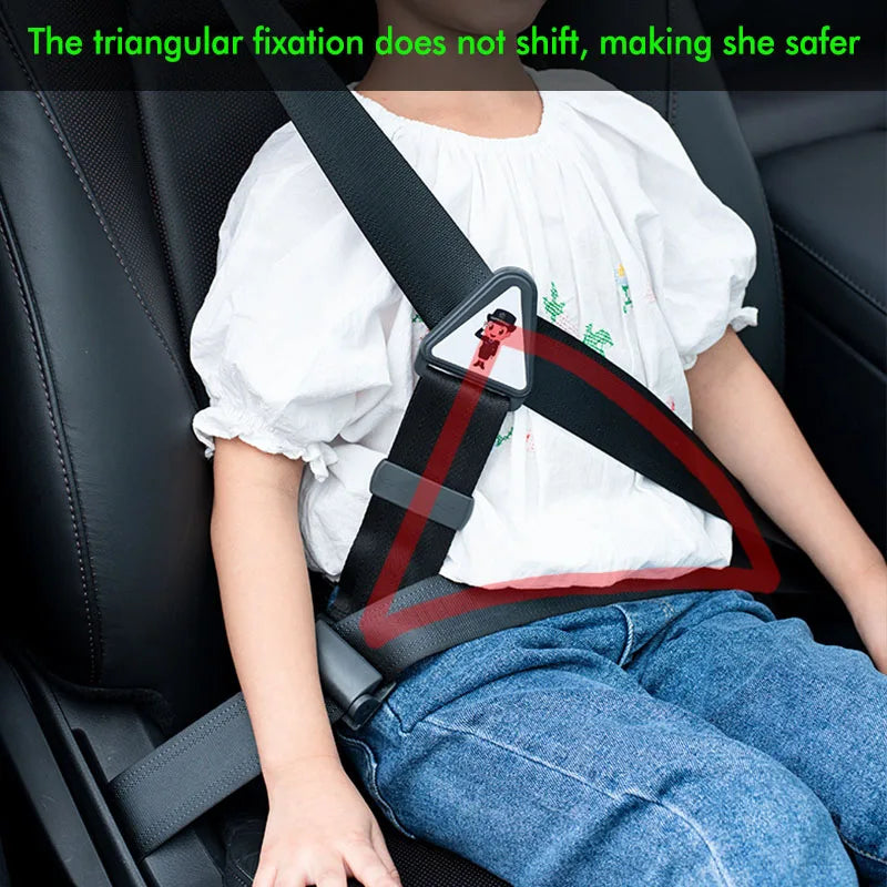 Car Child Safety Belt, Prevents Movement, Adjustable Fastener, Safe and Comfortable, Anti-Neck-Strangling Seat JJ3888