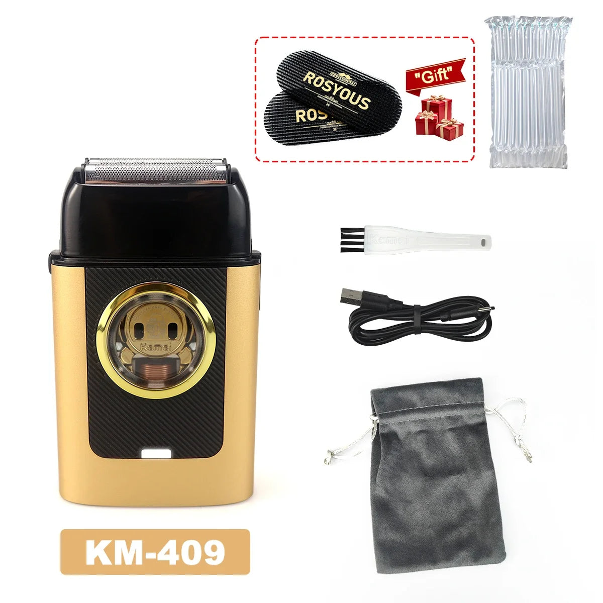 Barbeador Elétrico Kemei KM-T409 Profissional