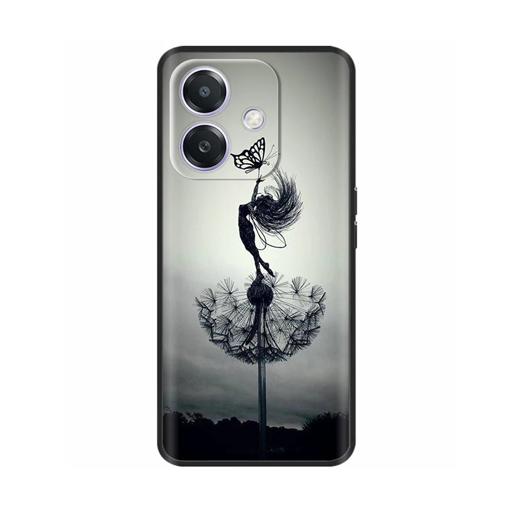 For Oppo A3 A3X 4G 5G Case Luxury TPU Soft Silicone Phone Cases for OPPOA3X OPPOA3 Protective Shell Back Cover Lovely Funda Para