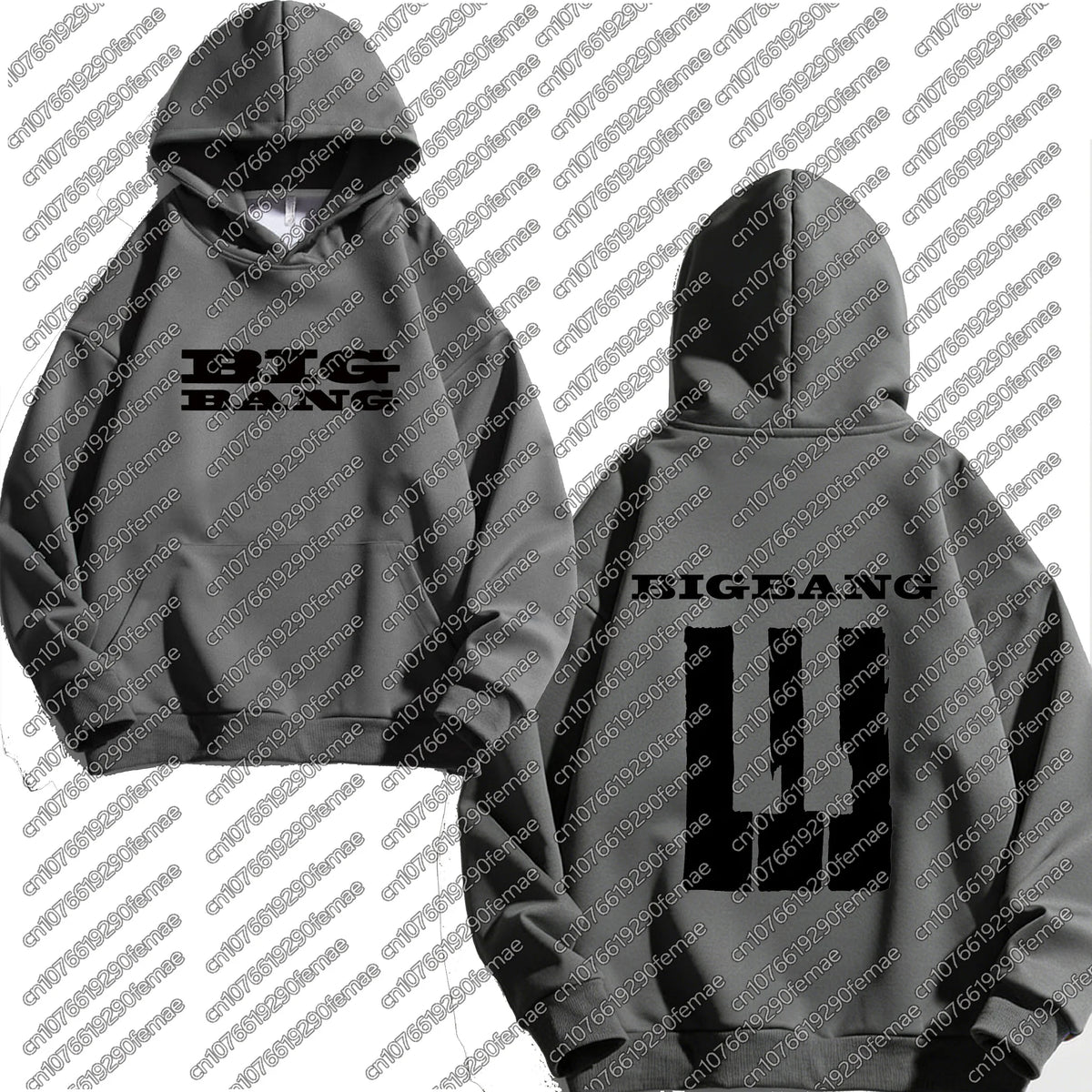 Womens Kpop Autumn Winter Cotton Hoodie BIGBANG 2026 Concert Merch Oversized Sweatshirt Festival Rave Outfit Top
