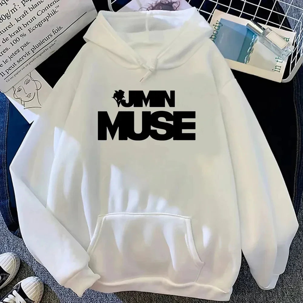 Jimin Muse Hoodie Fashion Women Harajuku Aesthetic Streetwear Casual Hoodies Unisex Vintage Pullovers Sweatshirts