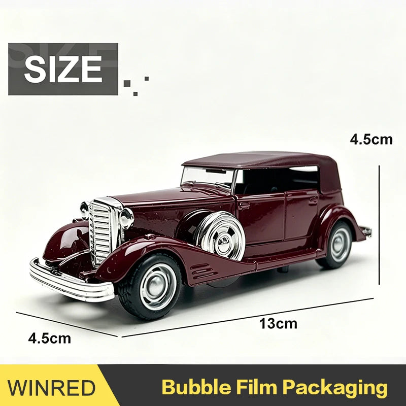 1:36 Alloy Duesenbeg SJ Die cast Vintage Car Model Classic Pull Back Car Miniature Vehicle Replica For Collection & Gift Display
