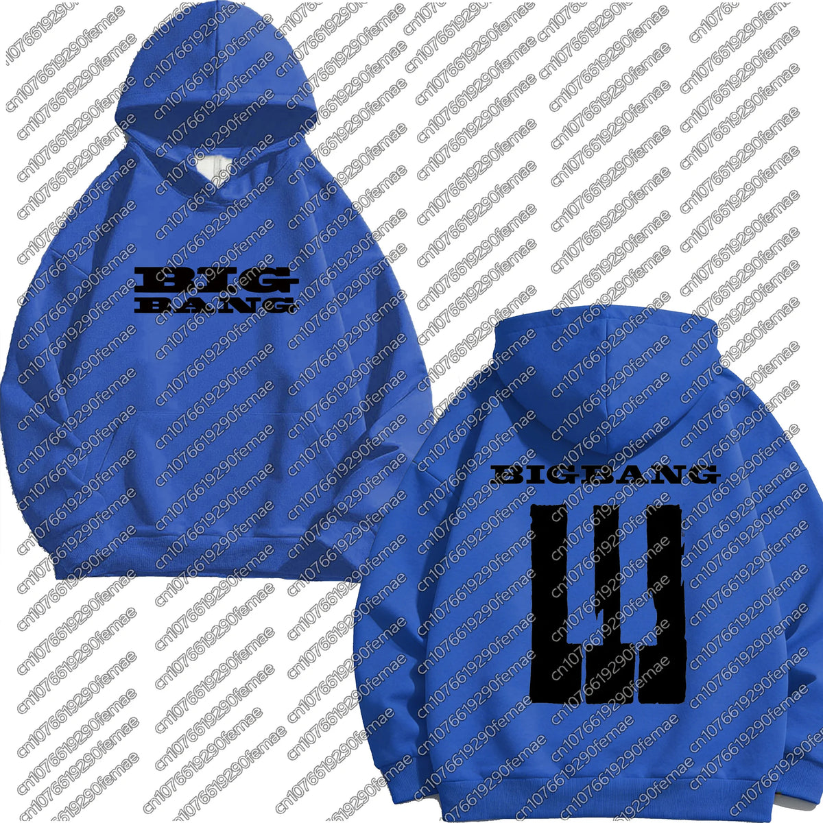 Womens Kpop Autumn Winter Cotton Hoodie BIGBANG 2026 Concert Merch Oversized Sweatshirt Festival Rave Outfit Top