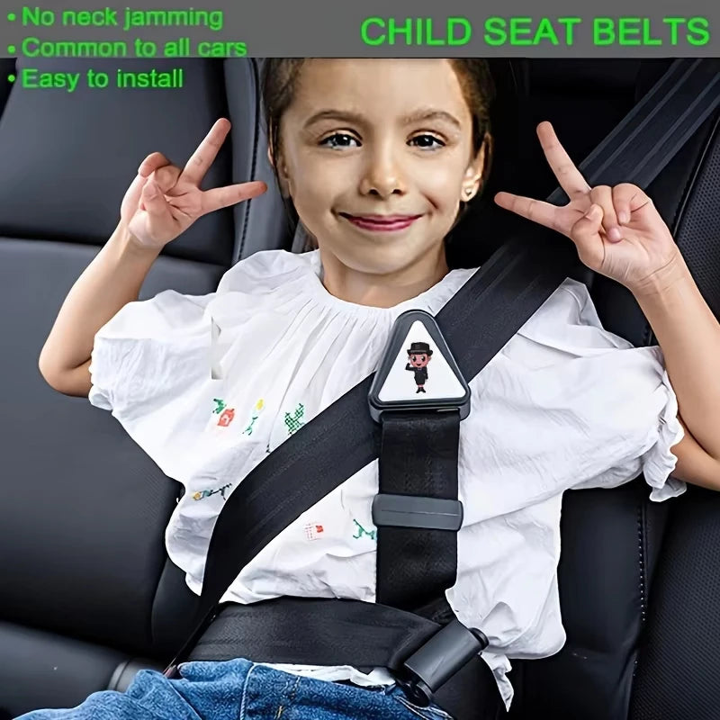 Car Child Safety Belt Prevents Movement Adjustable Fastener Safe and Comfortable Anti-Neck-Strangling Seat Convenient Limiter