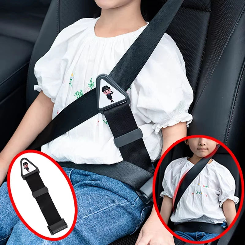 Car Child Safety Belt Prevents Movement Adjustable Fastener Safe and Comfortable Anti-Neck-Strangling Seat Convenient Limiter