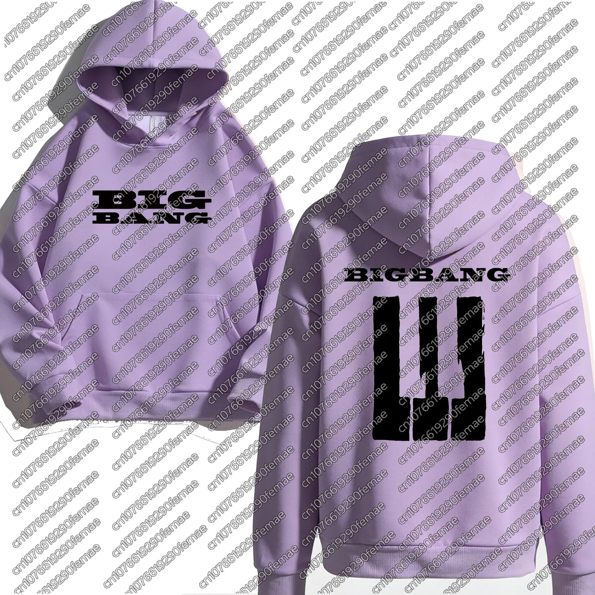 Womens Kpop Autumn Winter Cotton Hoodie BIGBANG 2026 Concert Merch Oversized Sweatshirt Festival Rave Outfit Top