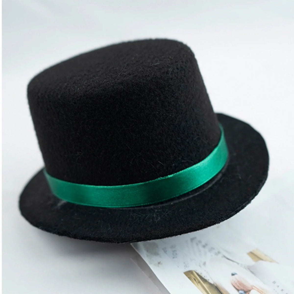 Pet Top Hat Gentleman Costume Accessory Adjustable Black Formal Party Cosplay Headwear for Dogs Cats and Small Animals