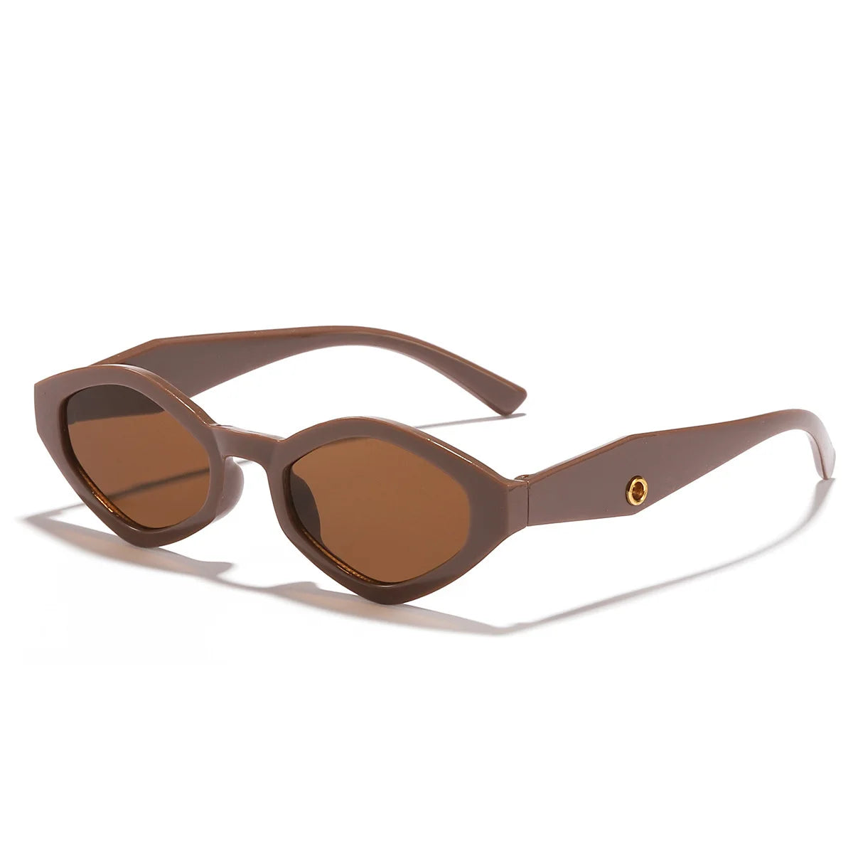 Vintage Small Frame Cat Eye Sunglasses Women Brand Designer Fashion Goggle Leisure Vacation UV400 Sunscreen Sunnies