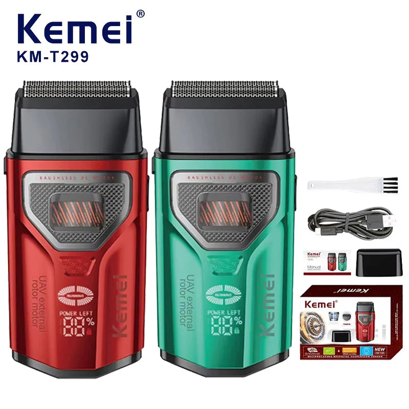 Aparador de Barba Kemei KM-T299 com Visor LCD