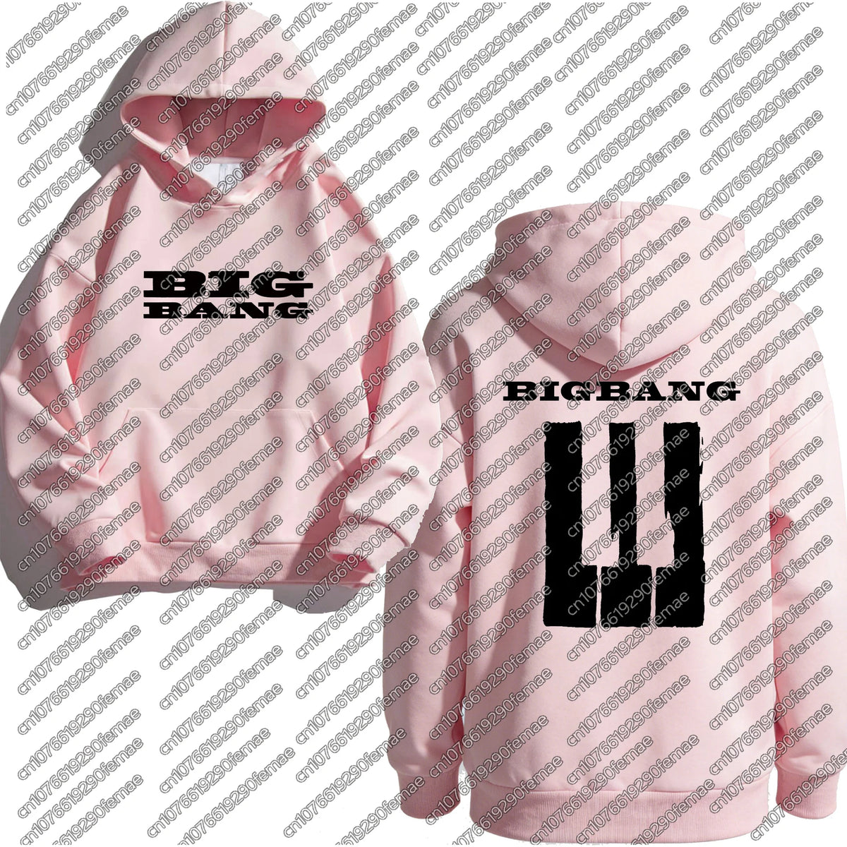 Womens Kpop Autumn Winter Cotton Hoodie BIGBANG 2026 Concert Merch Oversized Sweatshirt Festival Rave Outfit Top