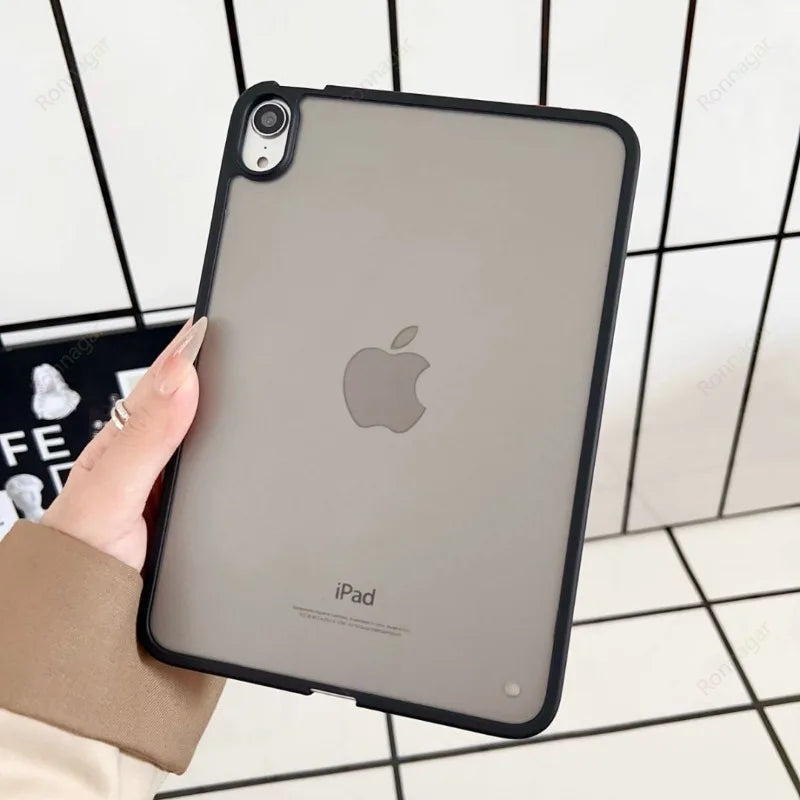 Case for iPad Air 11 13 M4 M3 Case Pro11 12.9 13'' M5 M4 Ultra Thin Case with Matte Back TPU Bumper Air4 5 10.9'' 8th 9th 10.2''