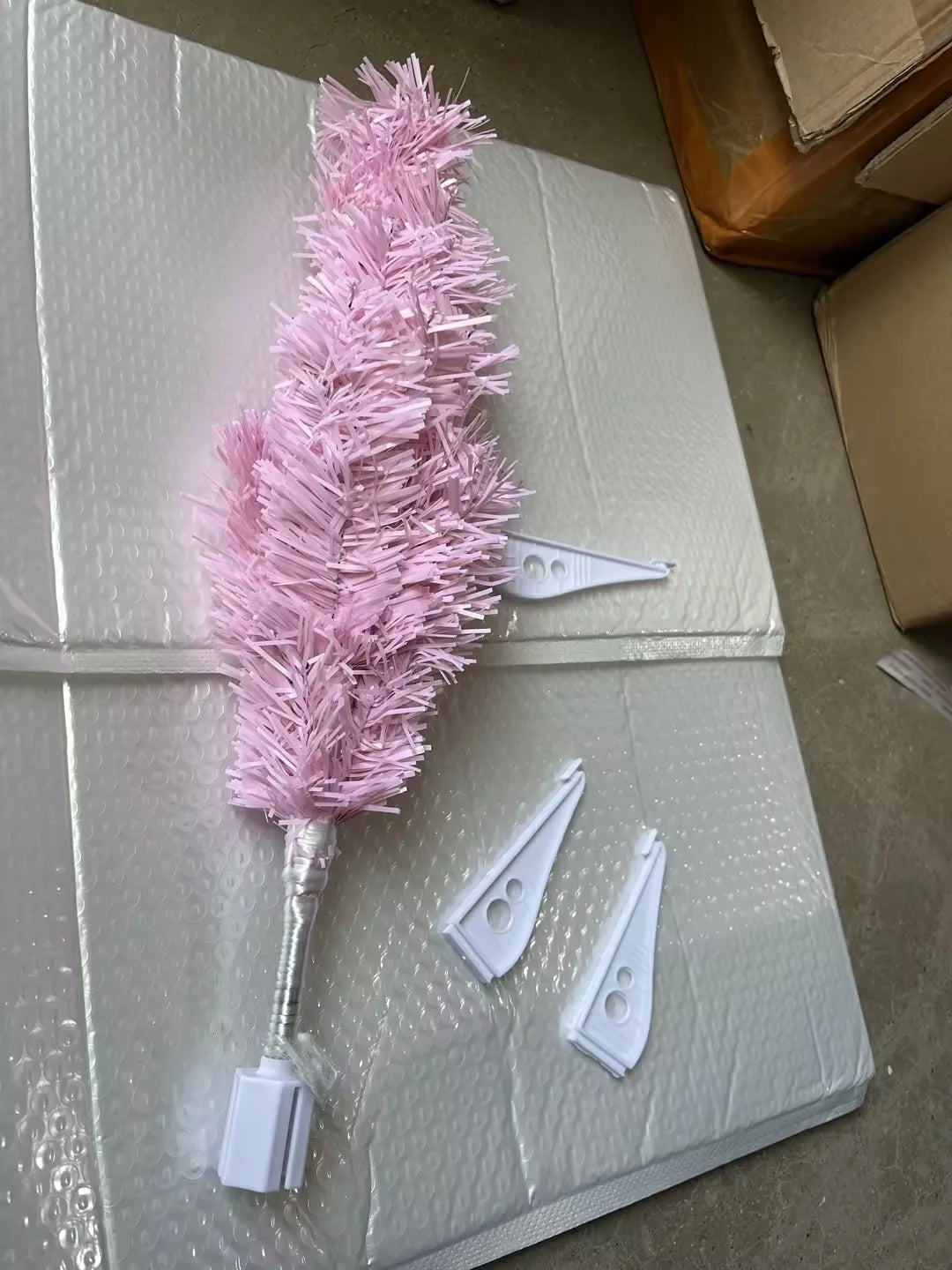 Christmas Tree Pink Rose Red Artificial Christmas Tree Crafts Party Decorations Window Ornaments Gift for Living Room Xmas Tree