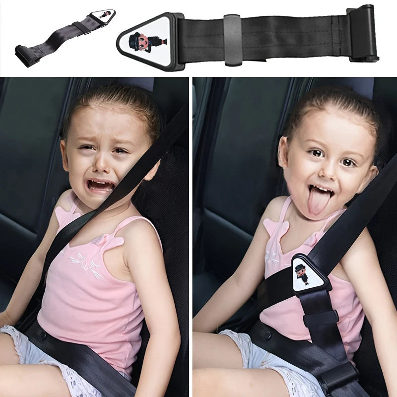 Car Child Safety Belt, Prevents Movement, Adjustable Fastener, Safe and Comfortable, Anti-Neck-Strangling Seat JJ3888