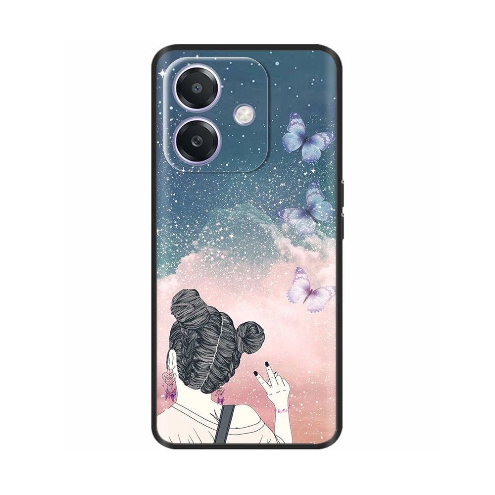 For Oppo A3 A3X 4G 5G Case Luxury TPU Soft Silicone Phone Cases for OPPOA3X OPPOA3 Protective Shell Back Cover Lovely Funda Para