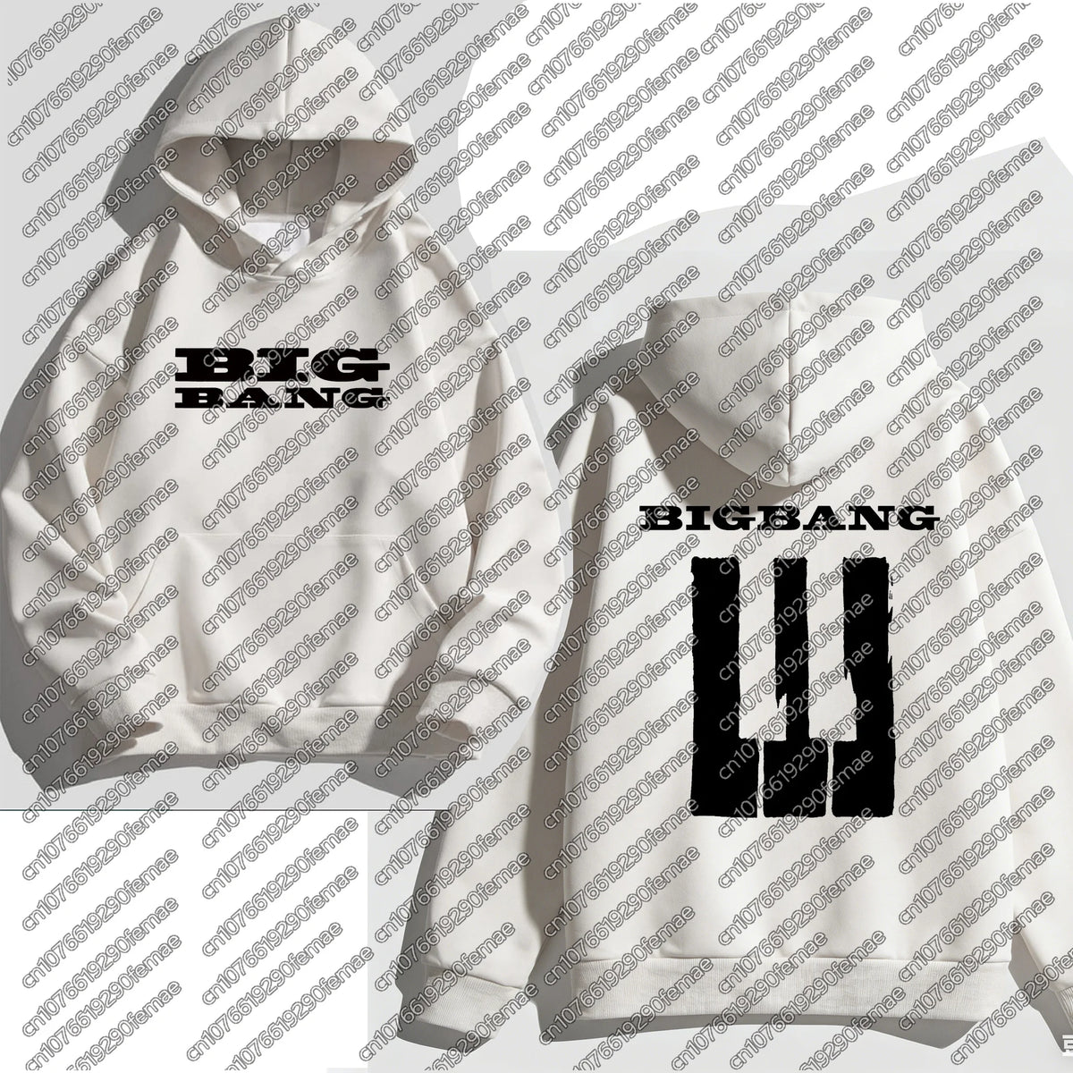 Womens Kpop Autumn Winter Cotton Hoodie BIGBANG 2026 Concert Merch Oversized Sweatshirt Festival Rave Outfit Top