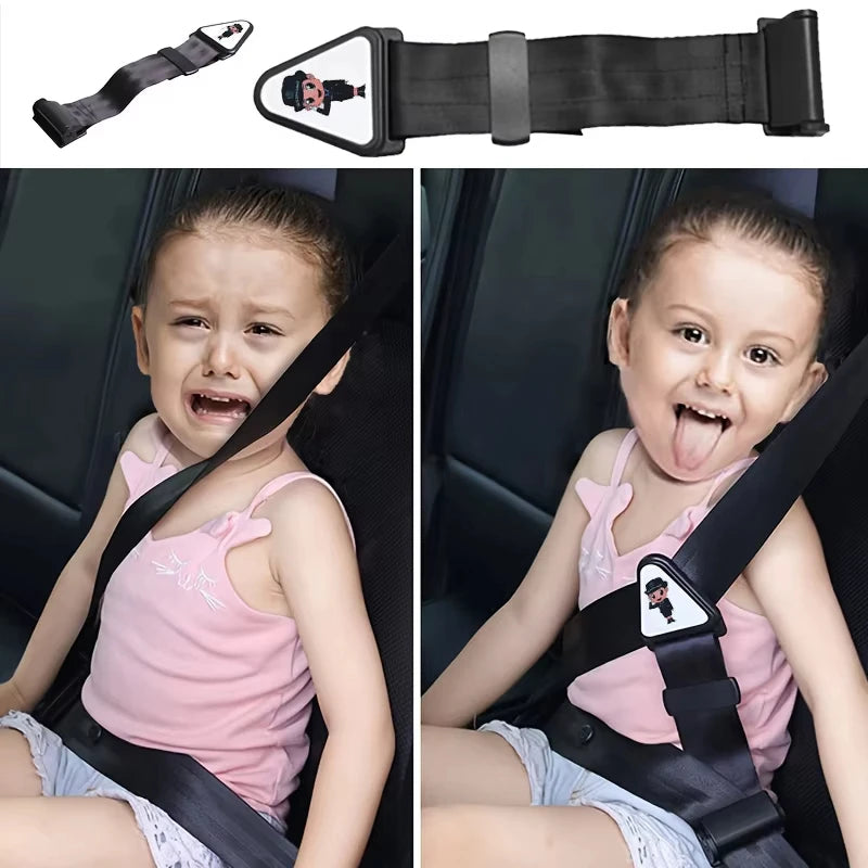 Car Child Safety Belt Prevents Movement Adjustable Fastener Safe and Comfortable Anti-Neck-Strangling Seat Convenient Limiter