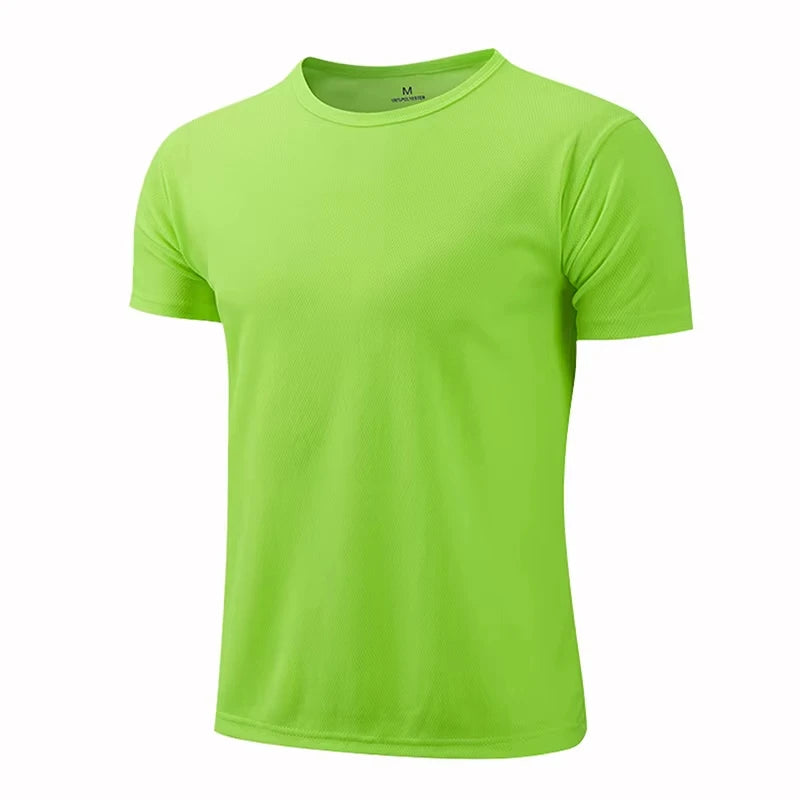 Multicolor Quick Dry Short Sleeve Sport T Shirt Gym Jerseys Fitness Tee Shirt Running T-Shirt Men's Breathable Sportswear Tops