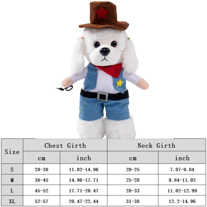 Funny Pet Dog Cosplay Clothes Novelty Puppy Halloween Costumes Sweatshirt Christmas Festival Party Outfit Pet Dress Dog Coat