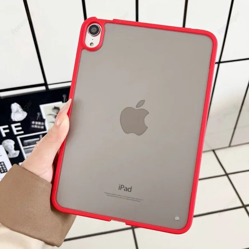 Case for iPad Air 11 13 M4 M3 Case Pro11 12.9 13'' M5 M4 Ultra Thin Case with Matte Back TPU Bumper Air4 5 10.9'' 8th 9th 10.2''