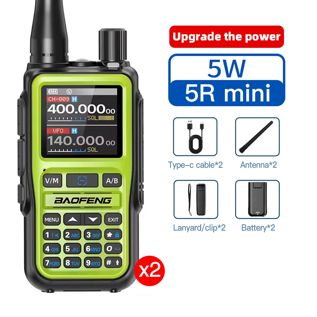 Mini Walkie-Talkie Baofeng UV-5R Bluetooth