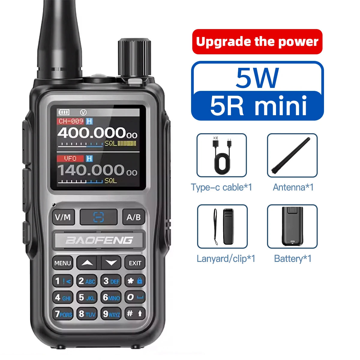 Mini Walkie-Talkie Baofeng UV-5R Bluetooth