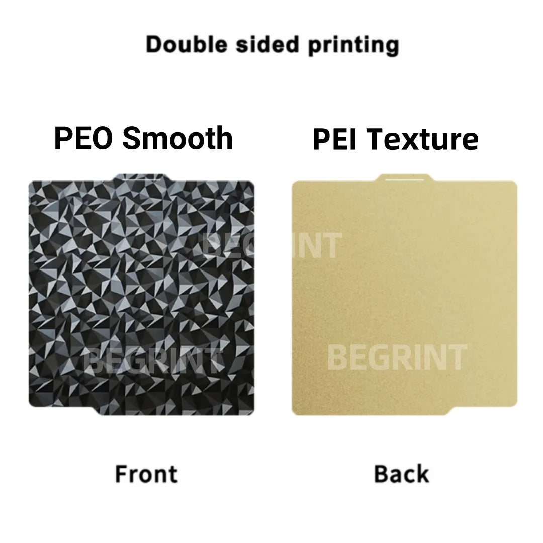 For Bambulab A1 Build Plate P1S X1C Pei Textured 257x257 H1H PEY Peo Sheet Spring Steel For Bambu Lab X1 Carbon Bambulab P1P Bed